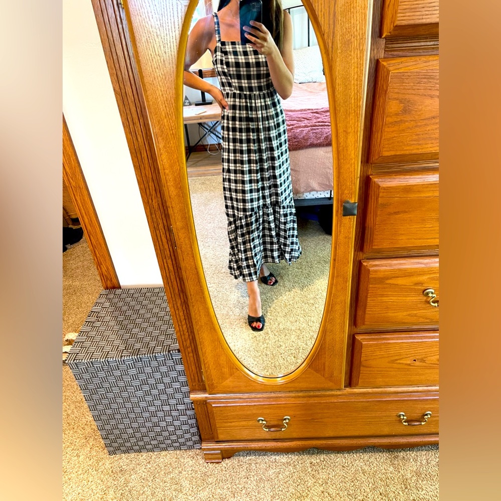 Black and White Maxi Summer Dress